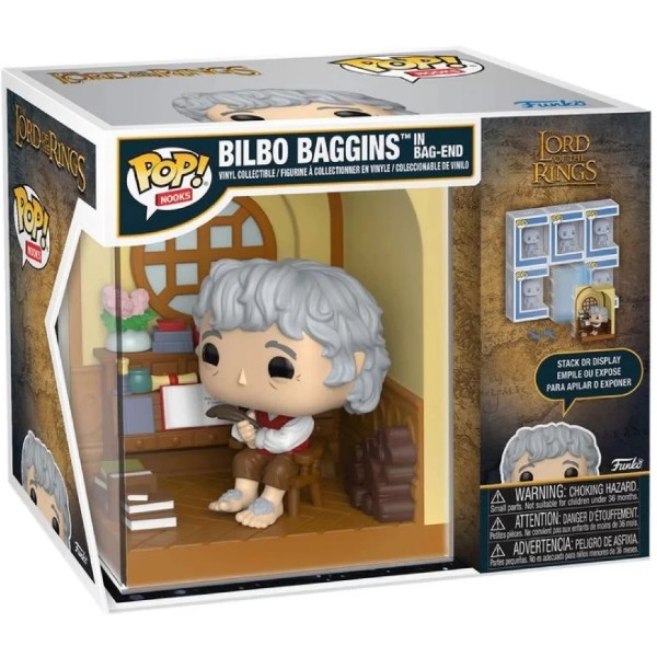Фото - Коллекционная фигурка FUNKO POP! Nooks серии Властелин колец - БИЛЬБО БЭГГИНС В БЭГ ЭНДЕ (90463)